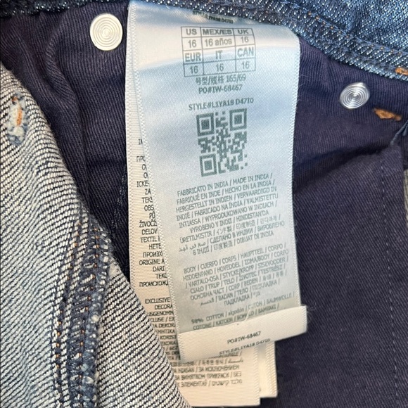 Guess Boy's Blue Distressed Straight Jeans - Picture 6 of 6